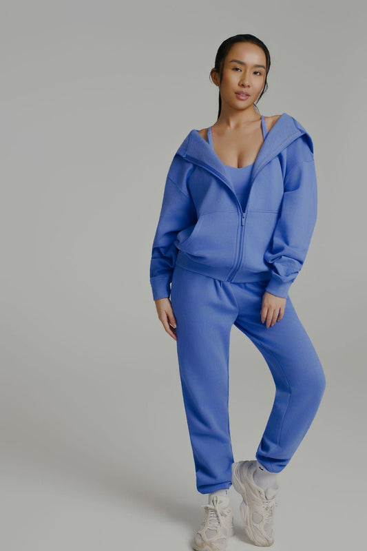 Threads Zip Hoodie - Azul