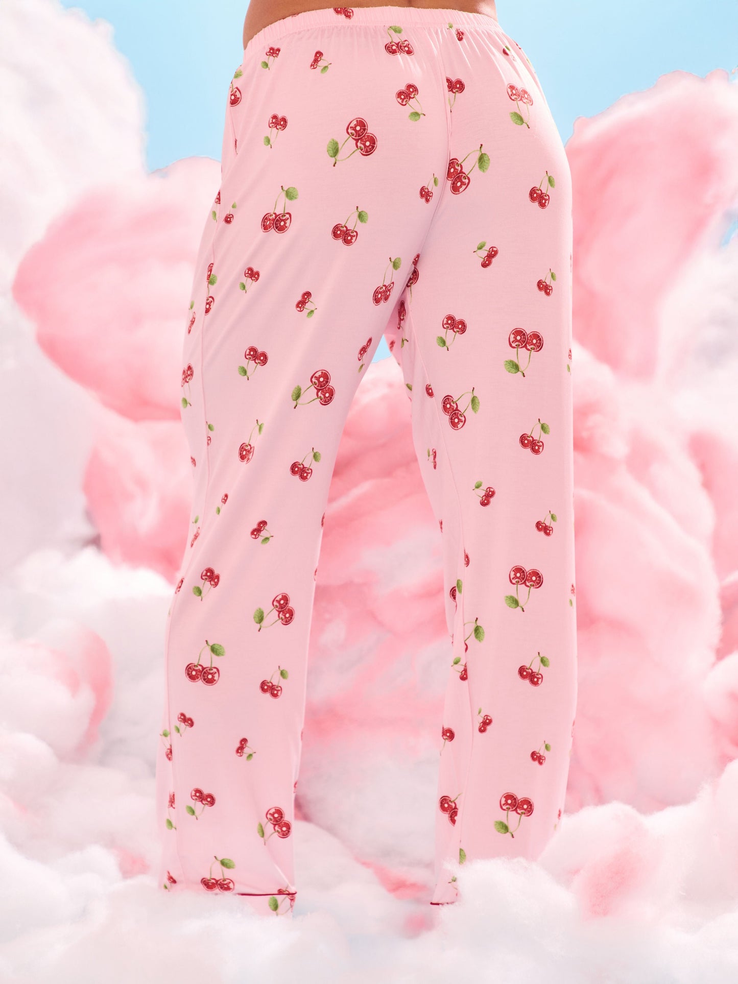 Pajama Pants Set - Cherry Print