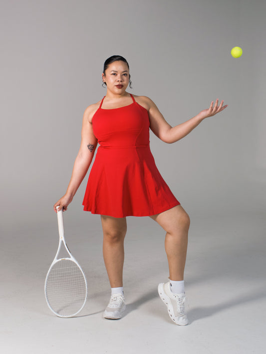 Bend and Snap Dress - Lipstick Red