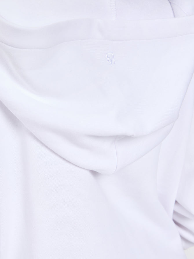 Threads Zip Hoodie - White Image 6