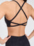 Girlfriend Reversible Sports Bra - Onyx Black and Black Mineral Wash Image 1