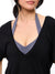 V Neck Pump Cover - Onyx Black Image 2