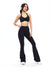 Poshknit Flare Legging - Onyx Black Image 2