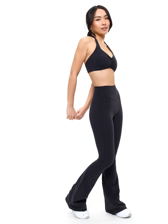 Poshknit Flare Legging - Onyx Black Image 1