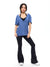 V Neck Pump Cover - Denim Blue Image 5