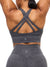 Twilight Dream Heather Sports Bra - Heather Charcoal Image 1