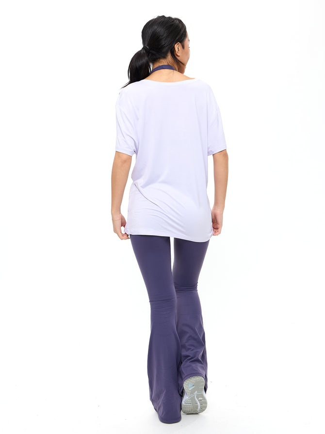 V Neck Pump Cover - Lavender Smoke Image 4