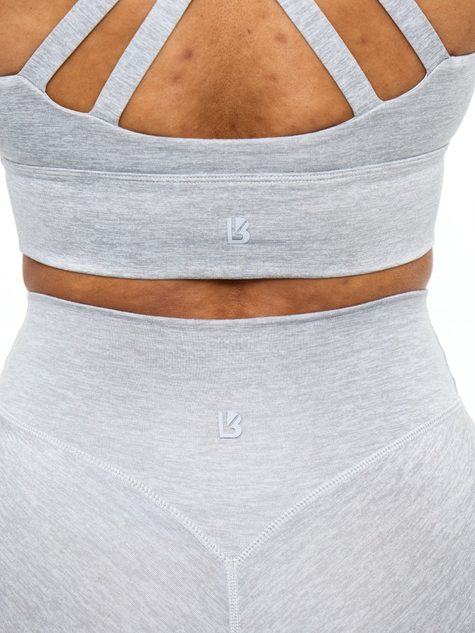 Twilight Dream Heather Sports Bra - Heather Grey Image 5