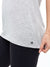 V Neck Pump Cover - Heather Grey Image 6