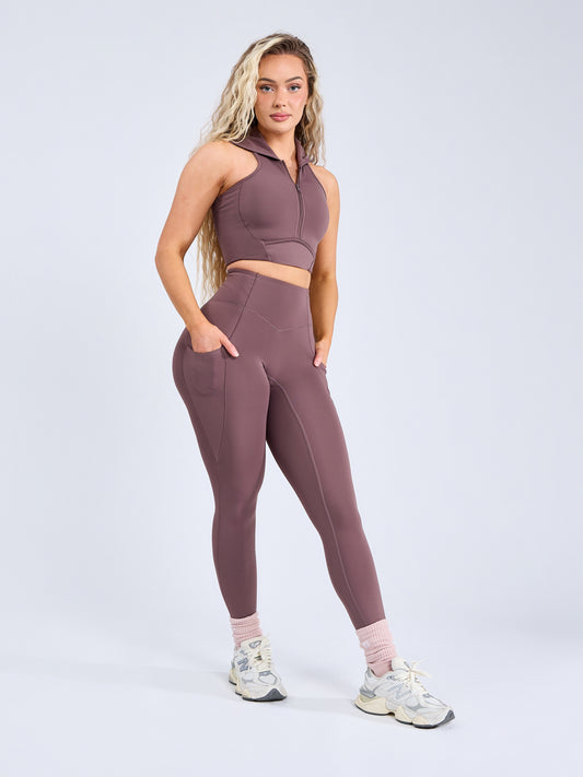 Colorado Pocket Legging - Mocha Berry