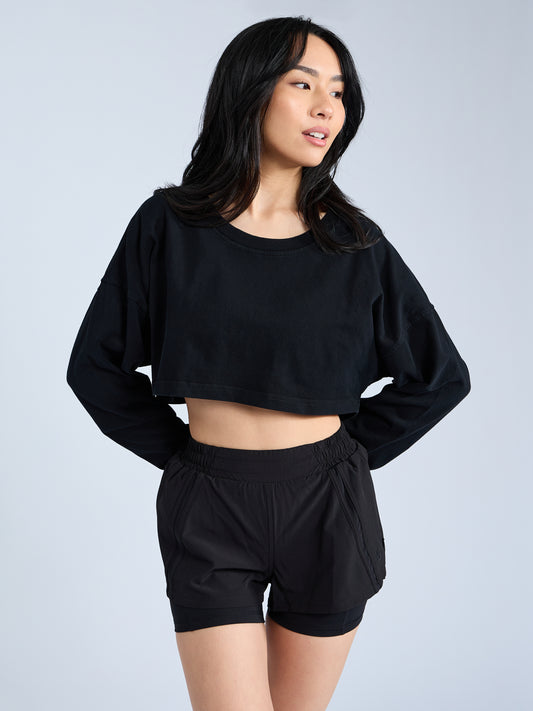 Cool Girl Crop - Onyx Black