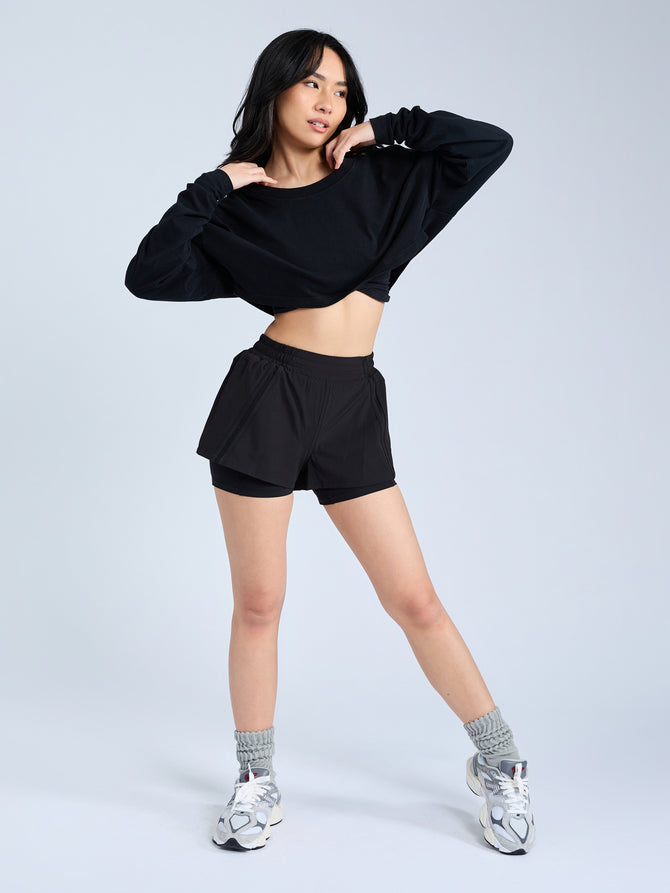 Cool Girl Crop - Onyx Black Image 4