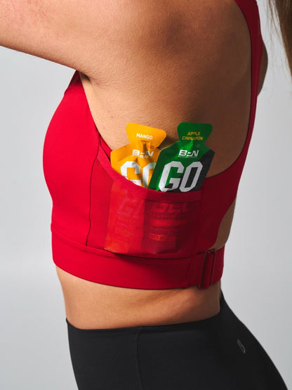 Wicked Zip Sports Bra - Lipstick Red