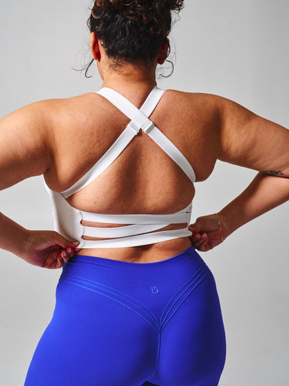 Candy Wrap Sports Bra - White