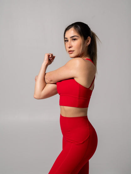 Revolution Sports Bra - Lipstick Red