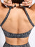 Catalina Jacquard Sports Bra - Black Bossy Image 2