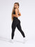 Candid Cross Waist Legging - Onyx Black Image 3