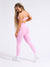 Candid Cross Waist Legging - Lover Pink Image 2