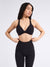 Twisted Curve Sports Bra - Onyx Black Image 1