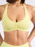 Halter Seamless Sports Bra - Afterglow Yellow Image 6