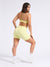 Halter Seamless Sports Bra - Afterglow Yellow Image 0