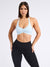 Halter Seamless Sports Bra - Bubbles Blue Image 0