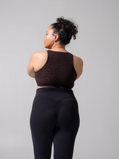 Twist Fit Sports Bra - Leopard Print