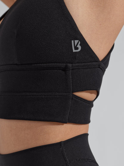 Alpha Sports Bra - Onyx Black