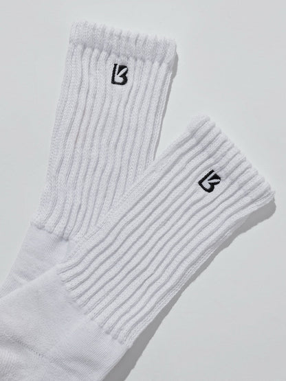 3 Pack Scrunch Socks - White