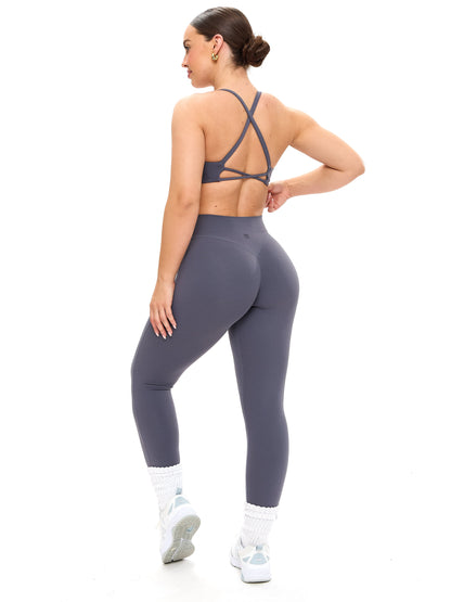 Aggressive Scrunch Legging - Blue Steel