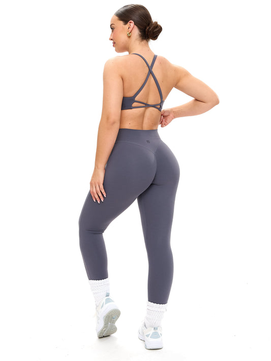 Aggressive Scrunch Legging - Blue Steel