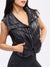 Cinch Waist Puffer Vest - Onyx Black Image 3