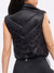 Cinch Waist Puffer Vest - Onyx Black Image 5