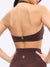 Revolution Halter Sports Bra - Journey Dark Brown Image 1