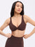 Twisted Sports Bra - Journey Dark Brown Image 3