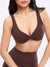 Twisted Sports Bra - Journey Dark Brown Image 0