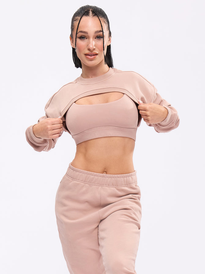 Cloud Bolero Shrug - Mauve Image 0