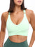 Candy Wrap Sports Bra - Honeydew Image 0