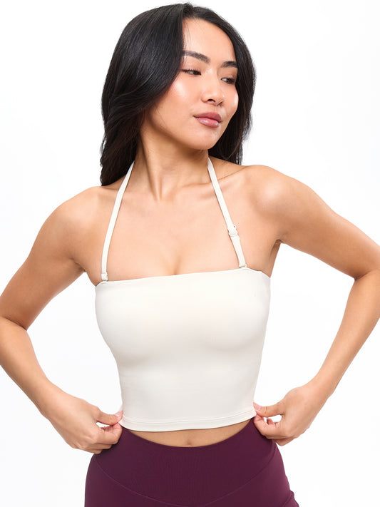 Butter Bandeau Crop - Bone