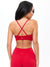 Plunge Seamless Sports Bra - Lipstick Red Image 1