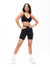 Plunge Seamless Sports Bra - Black Image 3