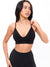 Plunge Seamless Sports Bra - Black Image 0