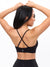 Plunge Seamless Sports Bra - Black Image 2