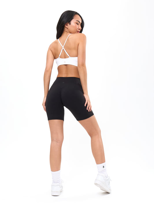 Plunge Seamless Sports Bra - White