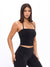 Butter Bandeau Crop - Onyx Black Image 2