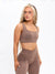 Synergy Seamless Sports Bra - Chai Latte Image 1