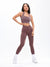 Revolution Halter Crop - Mocha Berry Image 1