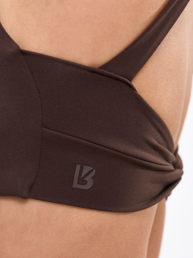 Double Twist Sports Bra - Cold Brew Image 5