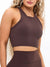 Ribbed Seamless Tank - Journey Dark Brown Image 0