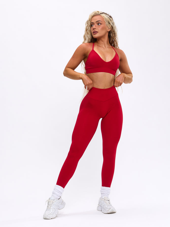 Miracle Seamless Legging - Lipstick Red Image 1